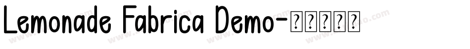 Lemonade Fabrica Demo字体转换